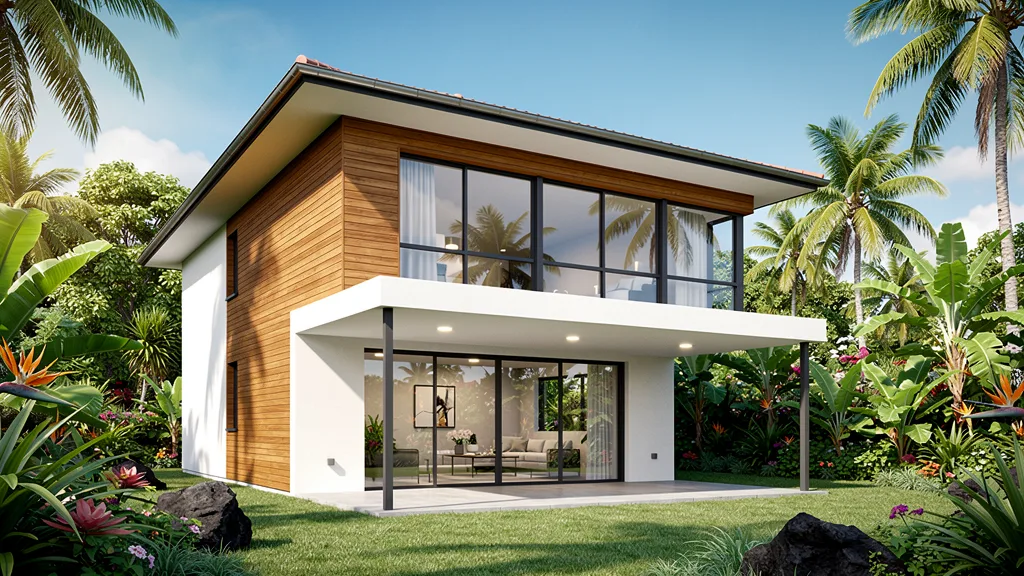 Permis de construire à La Réunion — perspective 3D illustrative